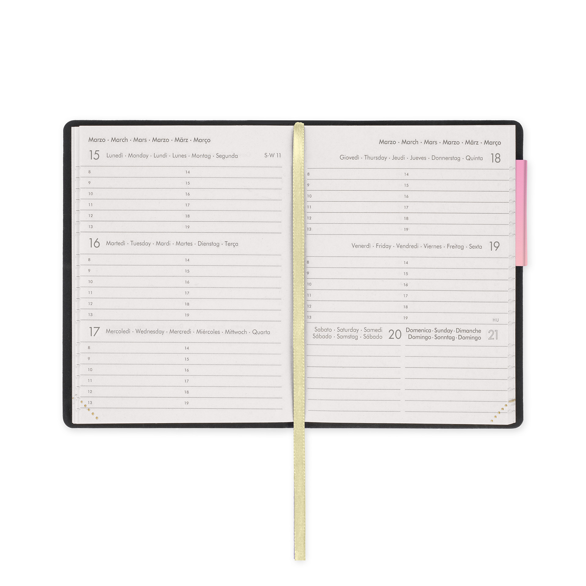 Legami Kalender Terminplaner für 12 Monate Wochenübersicht Mini 2027 Sunrise Lover