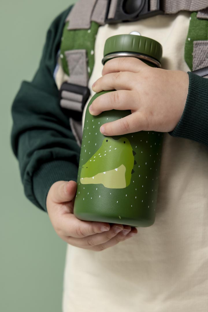 Trixie Baby Trinkflasche aus Edelstahl Mr Alligator grün 350 ml