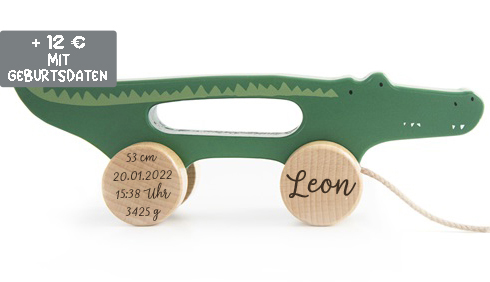 Trixie Holz-Nachziehtier Krokodil Mr. Crocodile