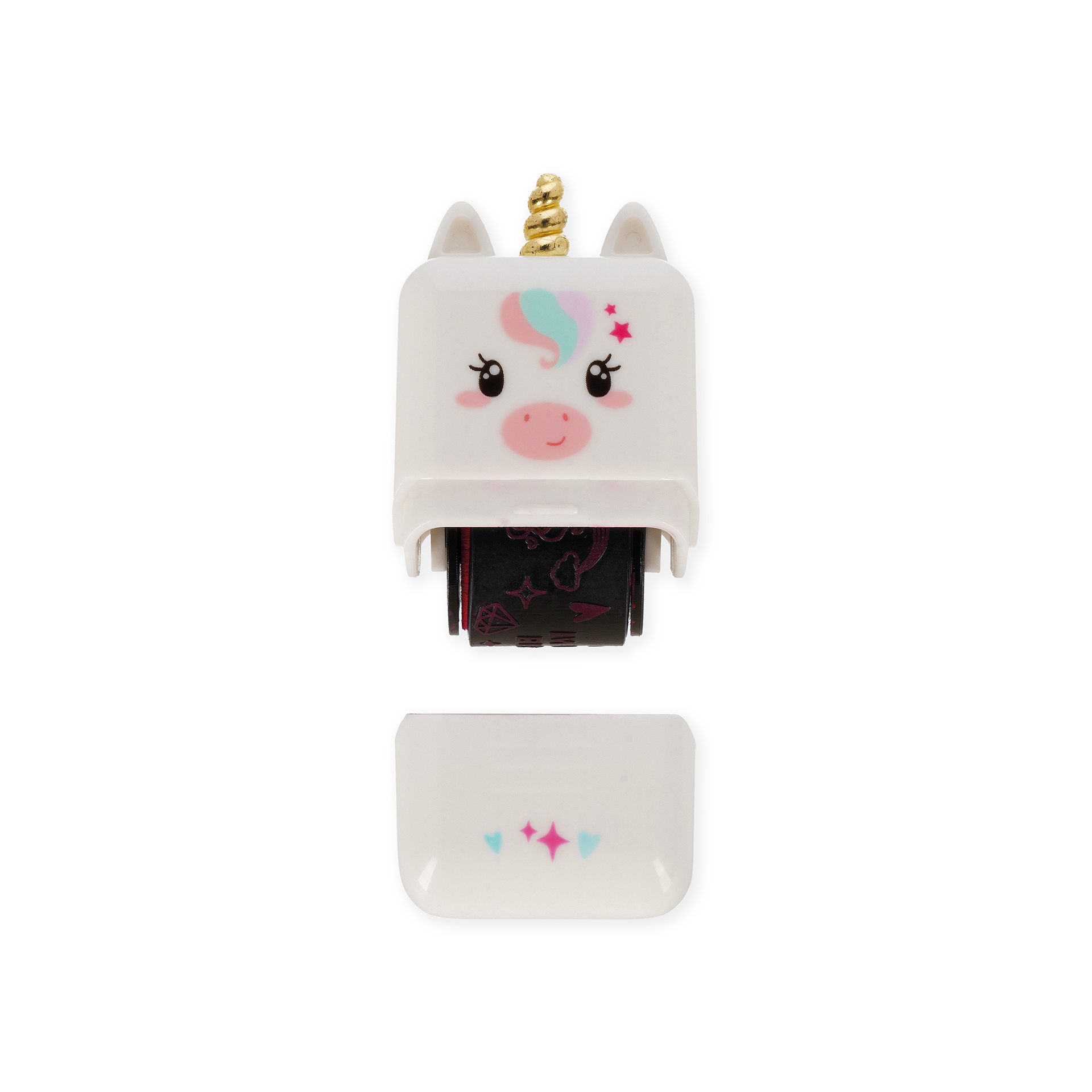 Legami Deko-Rollstempel Teddy unicorn Einhorn pink