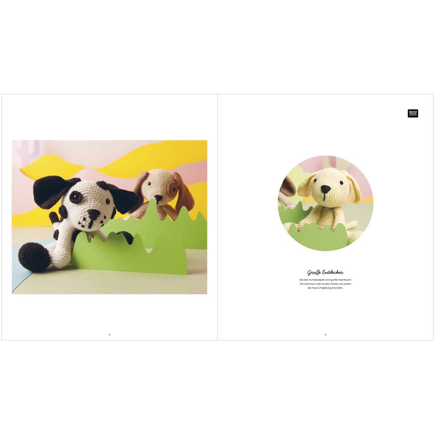Rico Design Ricorumi Häkelanleitung Puppies