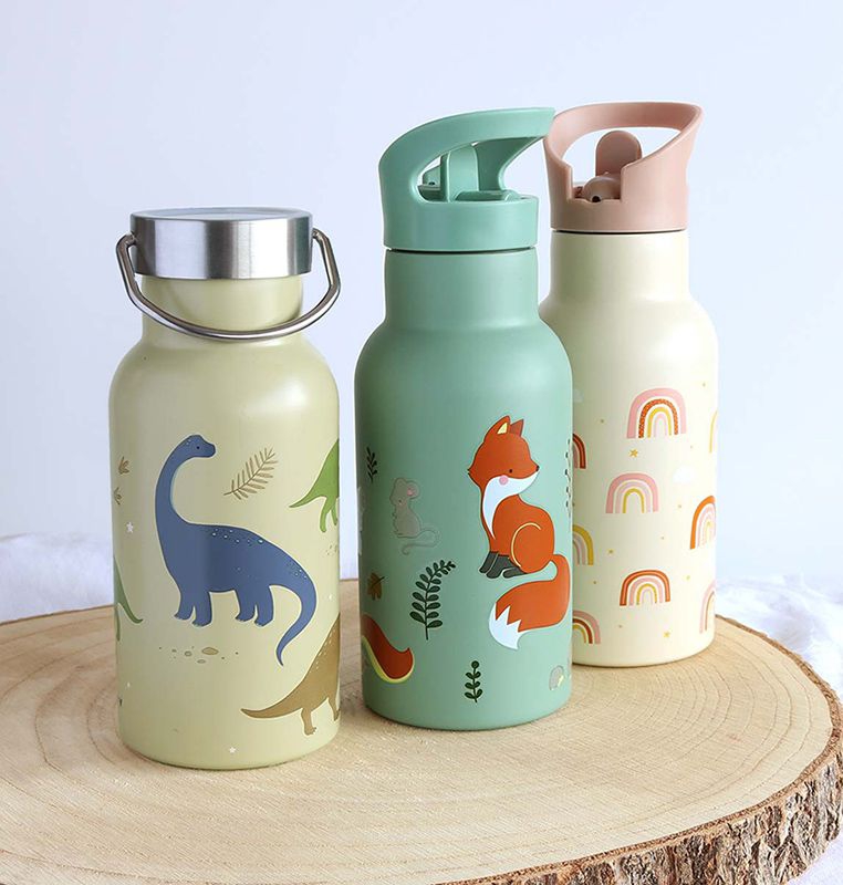 A little lovely company Trinkflasche aus Edelstahl Dinosaurier 350 ml