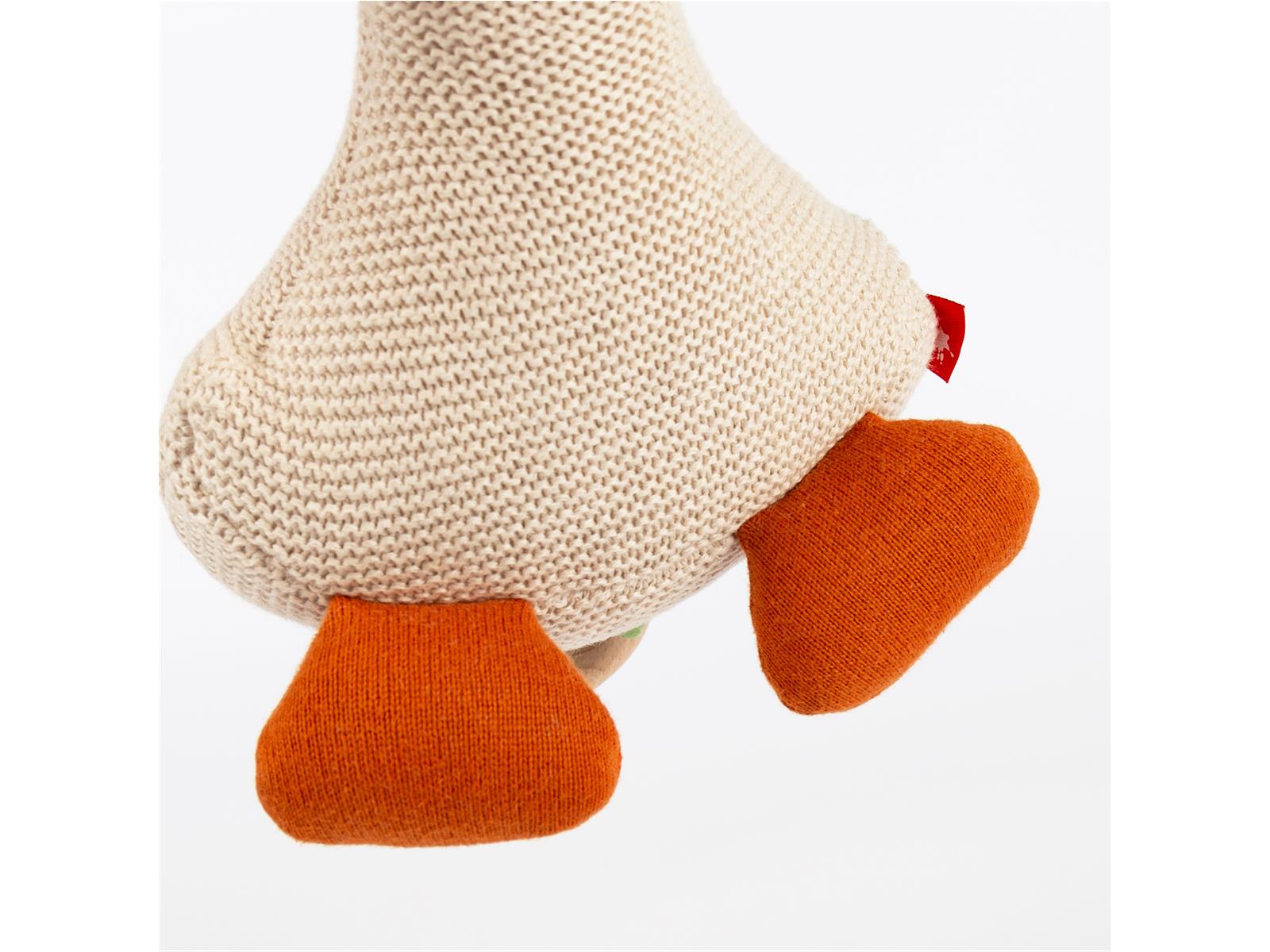 Sigikid Baby Strick Greifling Kuscheltier Gans