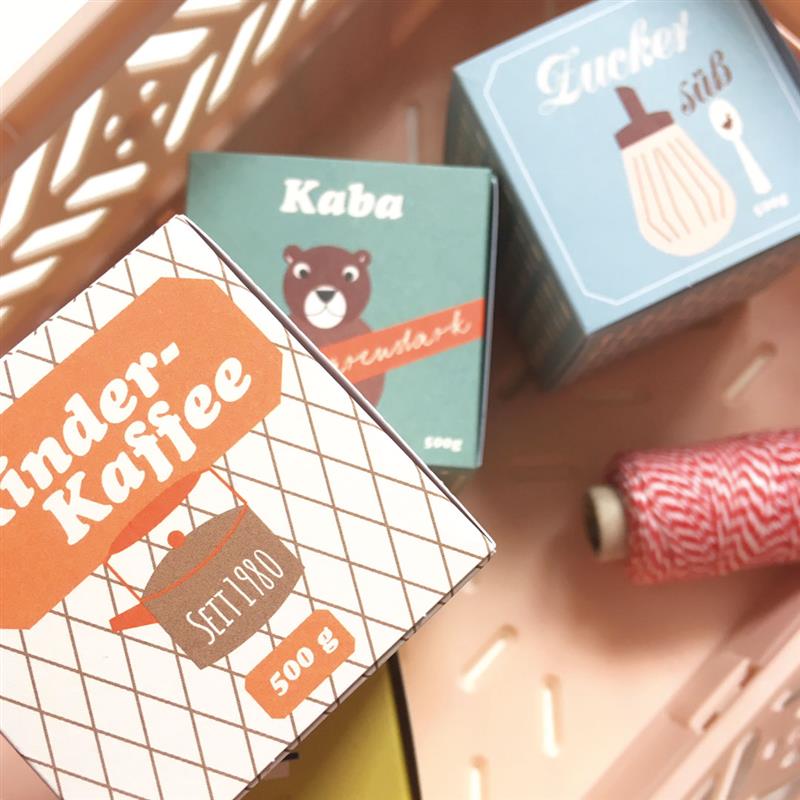 Life is Delicious Bastelbogen DIY Verpackungen für Kinderkaufladen