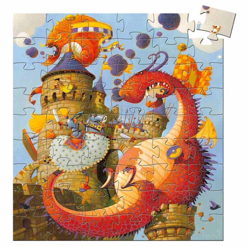 Djeco Kinder-Puzzle Vaillant and the dragon - 54 Teile Djeco Kinder-Puzzle Vaillant and the dragon - 54 Teile