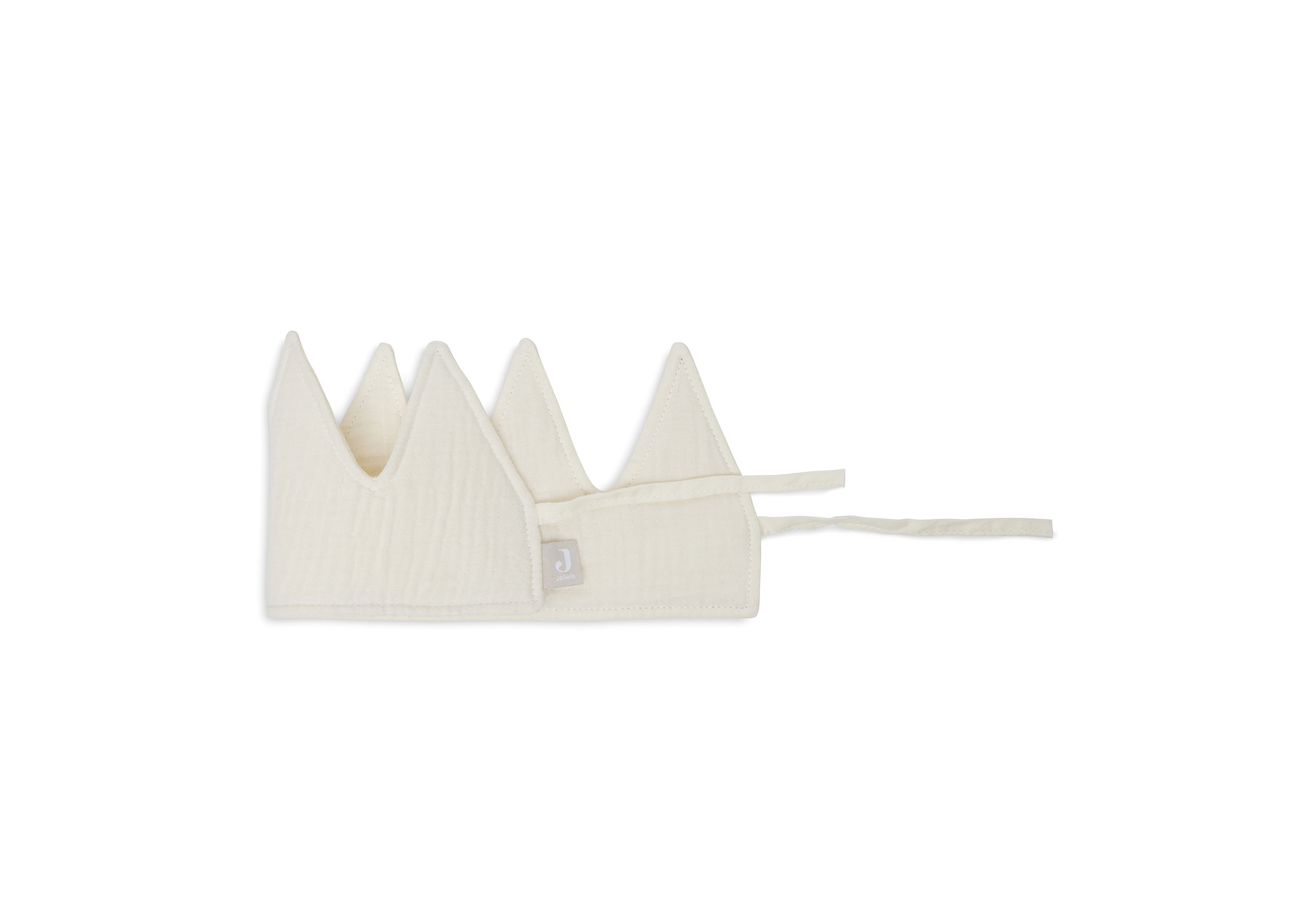 Jollein Geburtstagskrone aus Stoff 12 x 35 cm Ivory