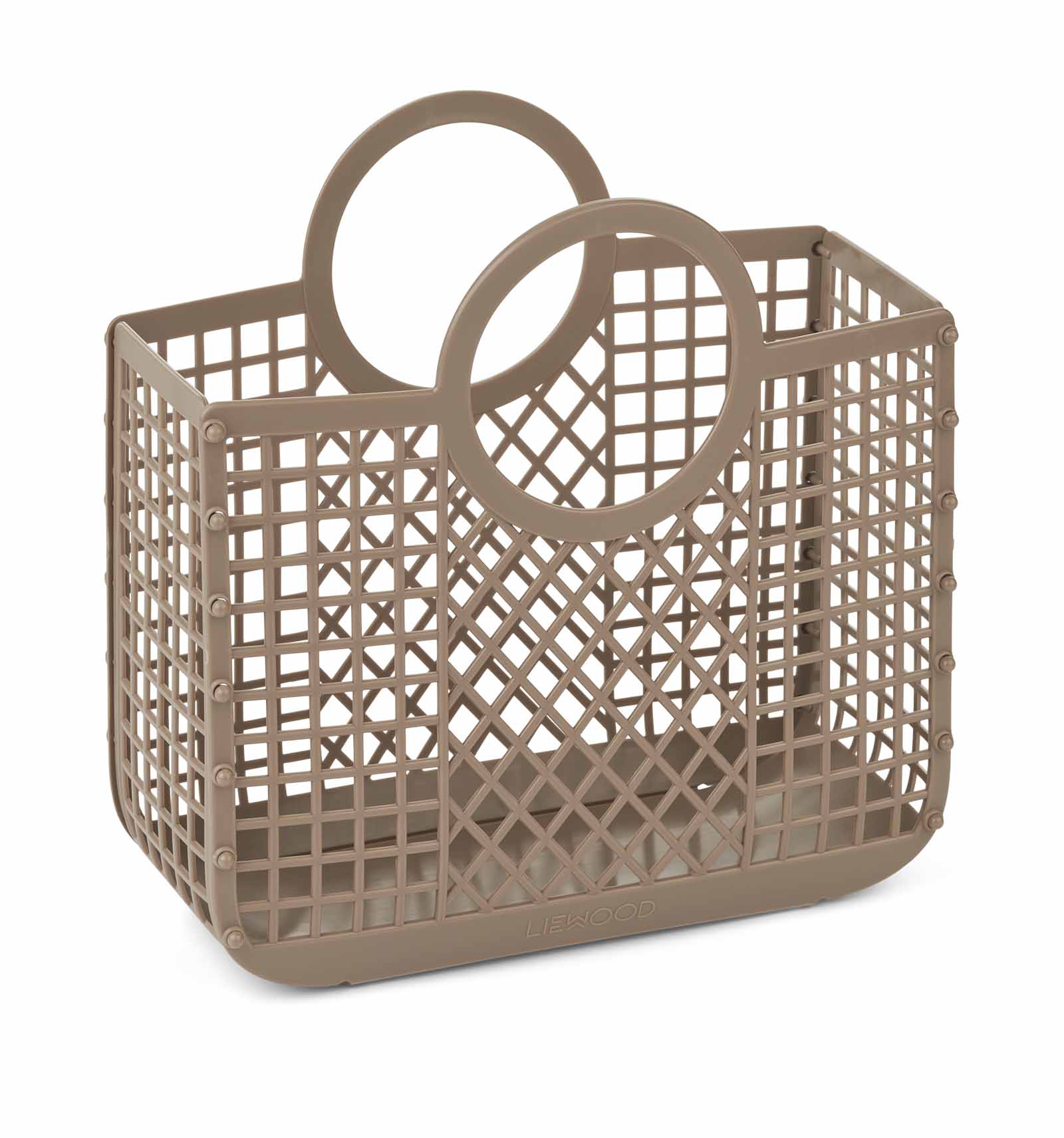 Liewood Samantha Korb Basket Plastik-Korb Oat Braun klein