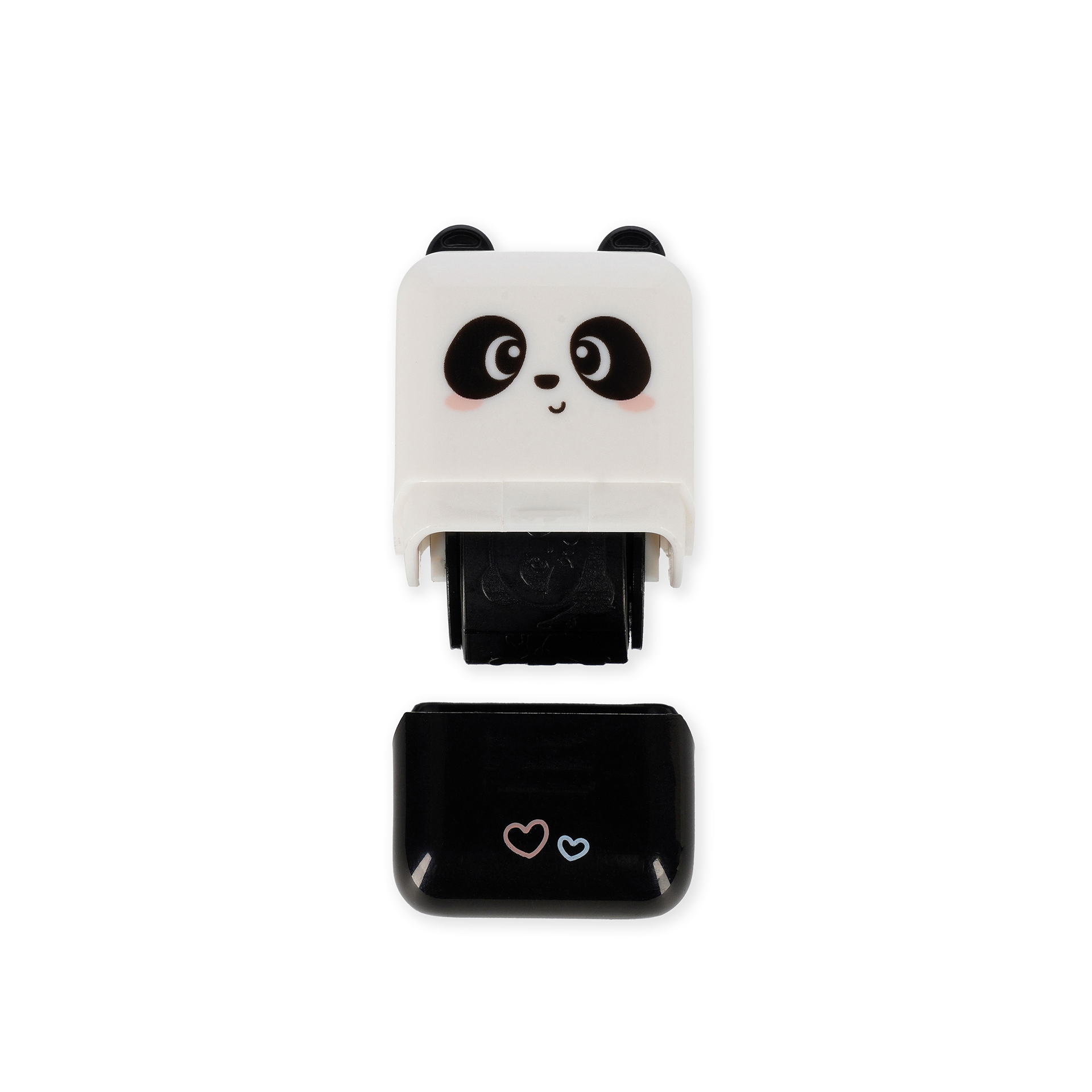 Legami Deko-Rollstempel Teddy Panda Bär schwarz