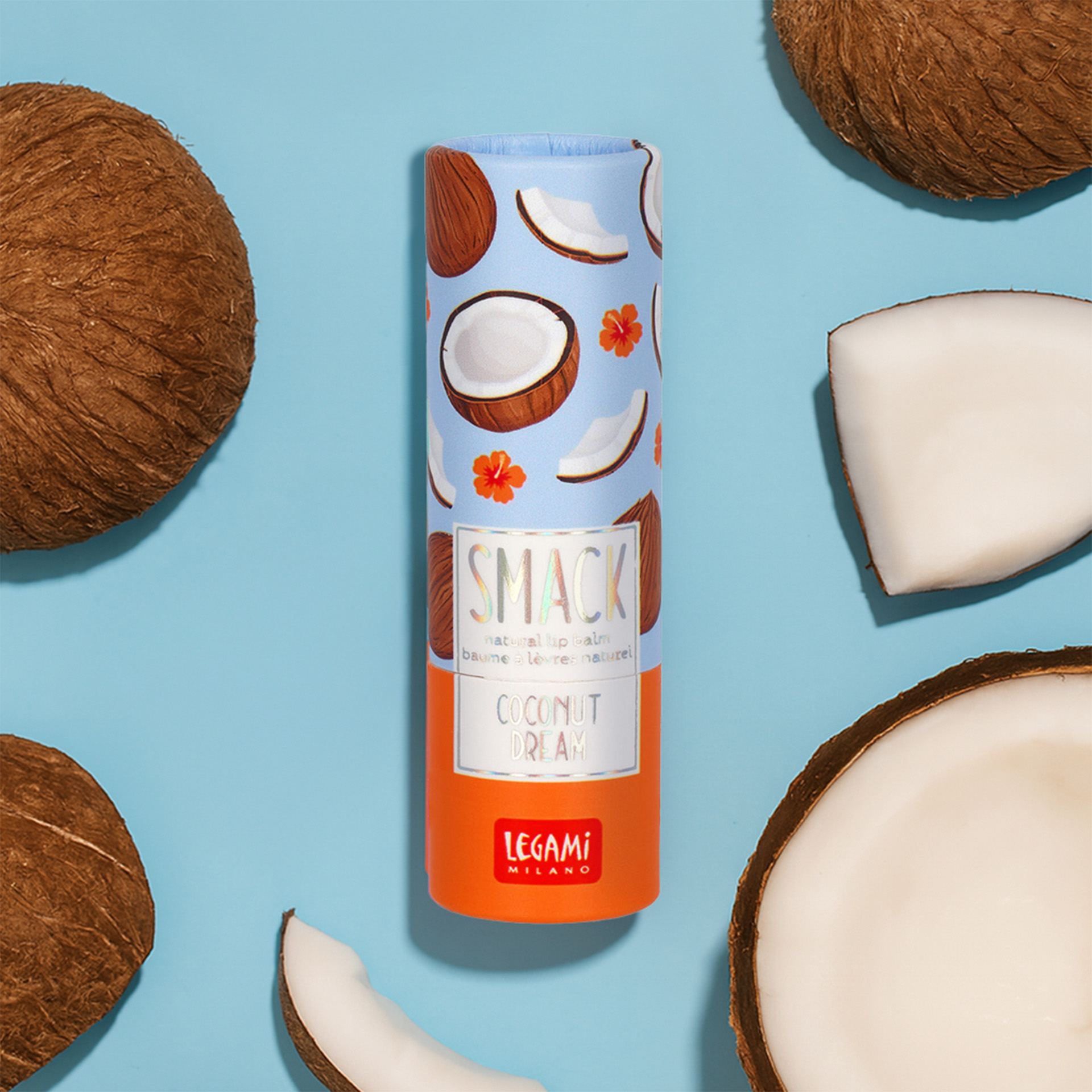 Legami Lippenpflegestift Smack Coconut Kokosnuss