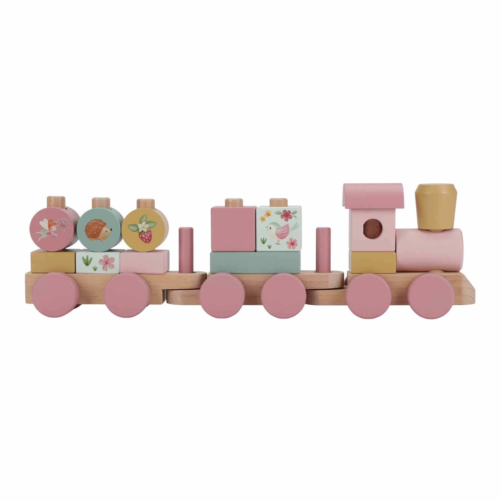 Little Dutch Steckzug Eisenbahn Stapelzug Holz-Zug Fairy Garden