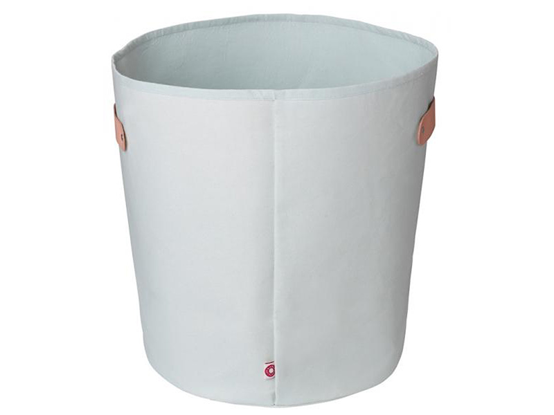 Franck & Fischer Aufbewahrungskorb Äffchen Boss mit 2 Lederschlaufen hellgrau