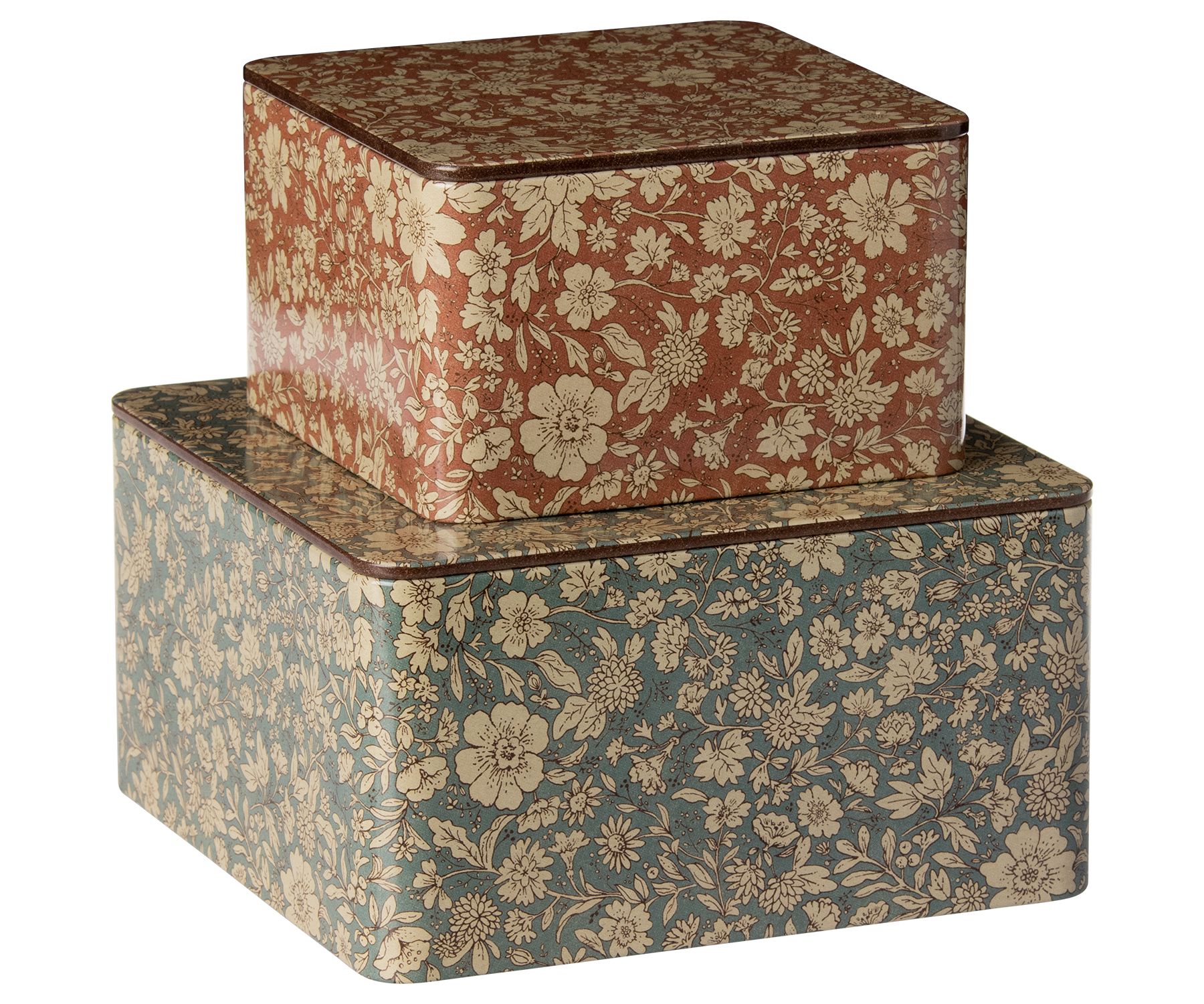 Maileg Metalldosen Box 2er Set Blossom Maileg Metalldosen Box 2er Set Blossom
