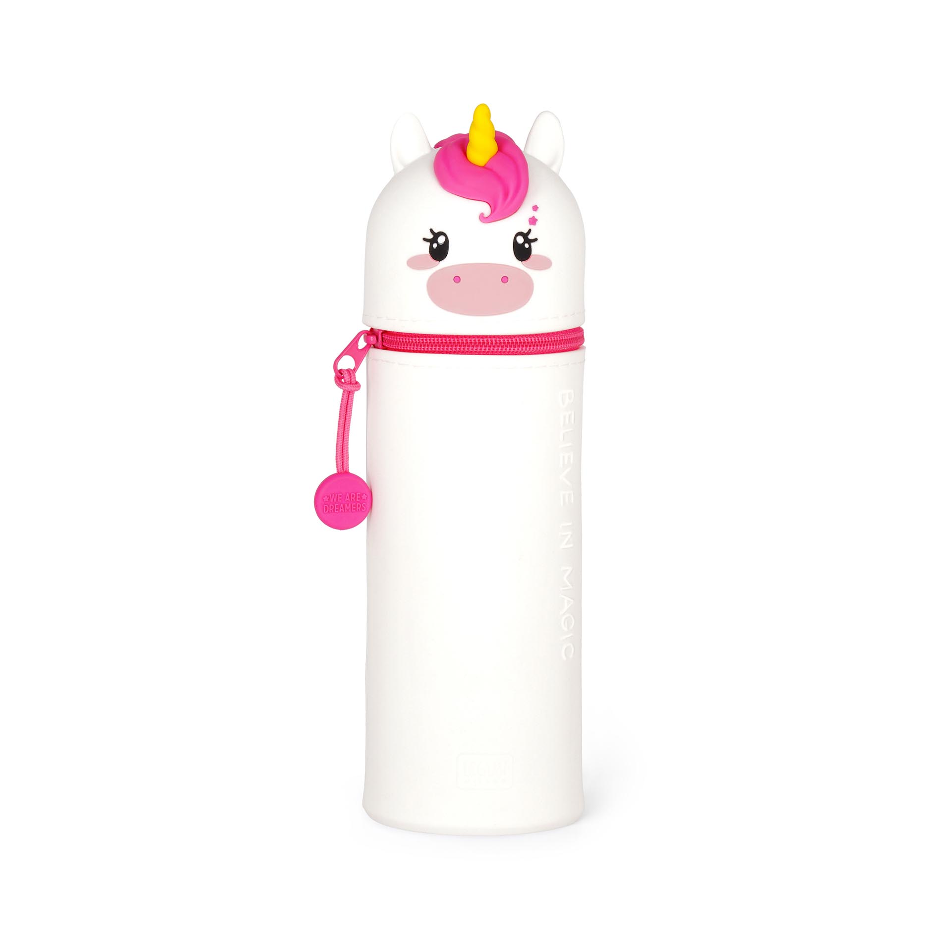 Legami 2 in 1 Federmäppchen aus Silikon Kawaii Unicorn Einhorn