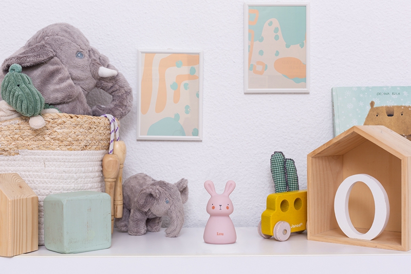 Olala Nachtlicht LED Micro USB Häschen pink