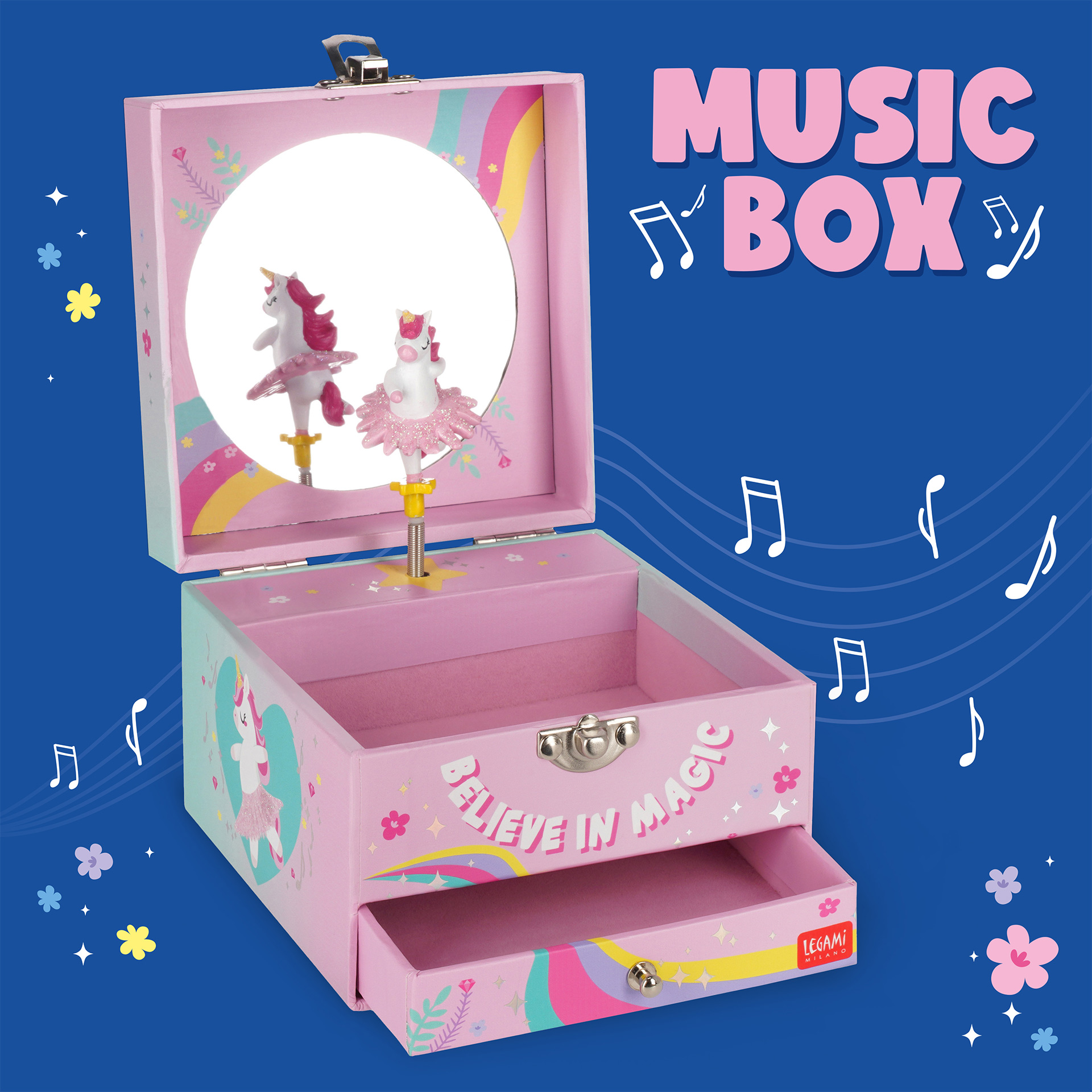 Legami Schmuckkasten mit Spieluhr Music Box Unicorn Einhorn Legami Schmuckkasten mit Spieluhr Music Box Unicorn Einhorn