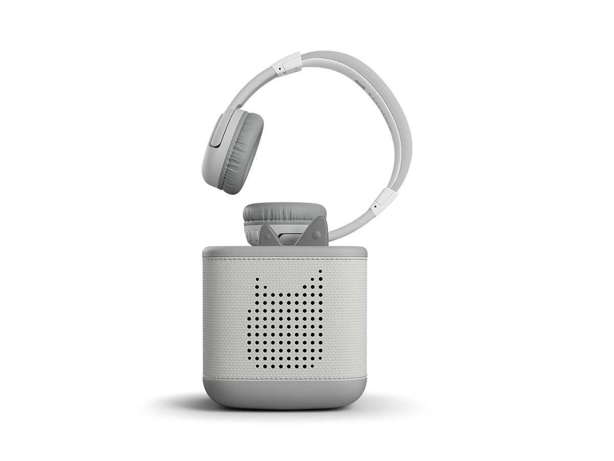 Tonies Lauscher Bluetooth Kopfhörer Mondgrau