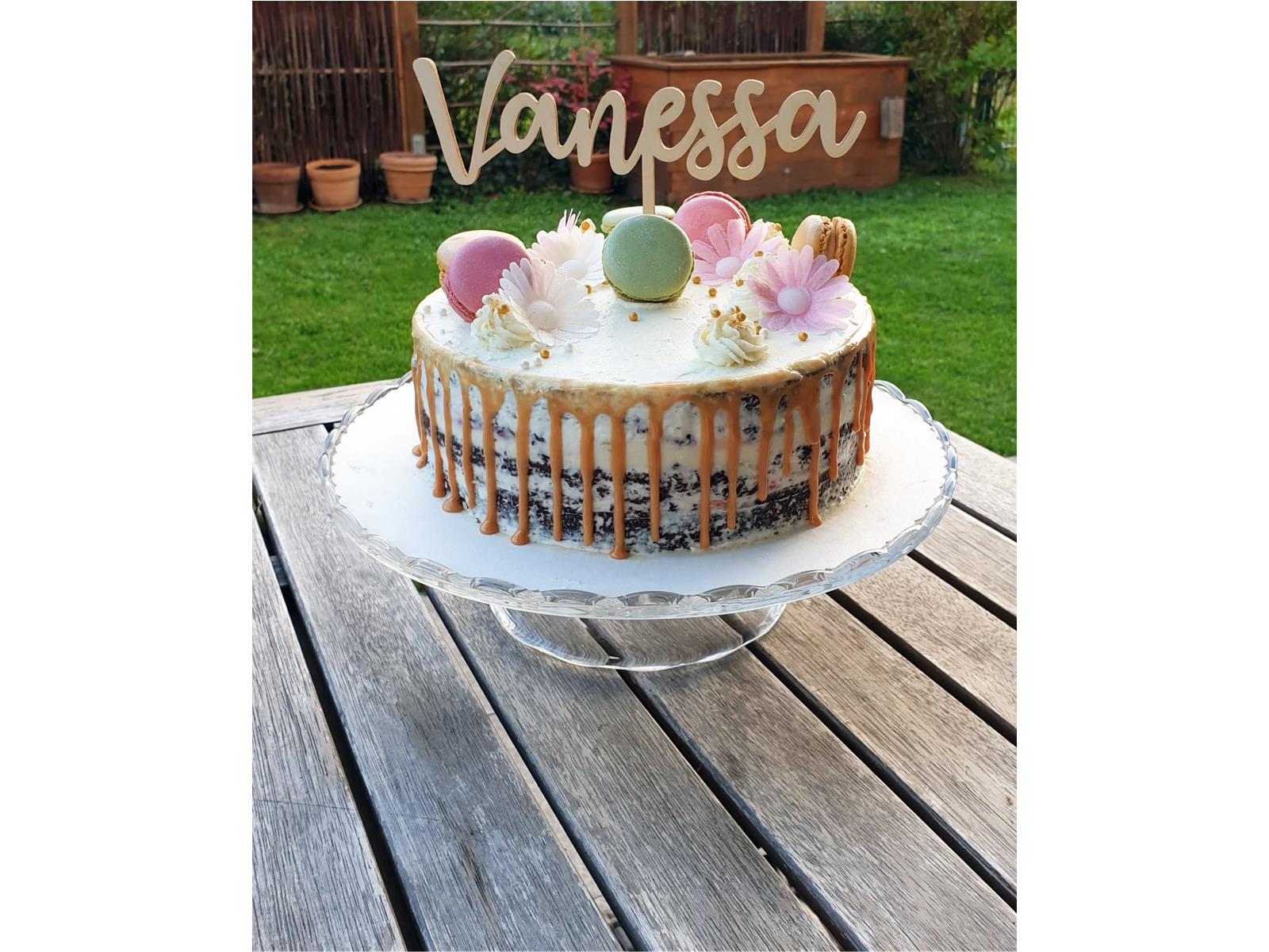 Personalisierter Cake Topper aus Acryl mit Wunschname