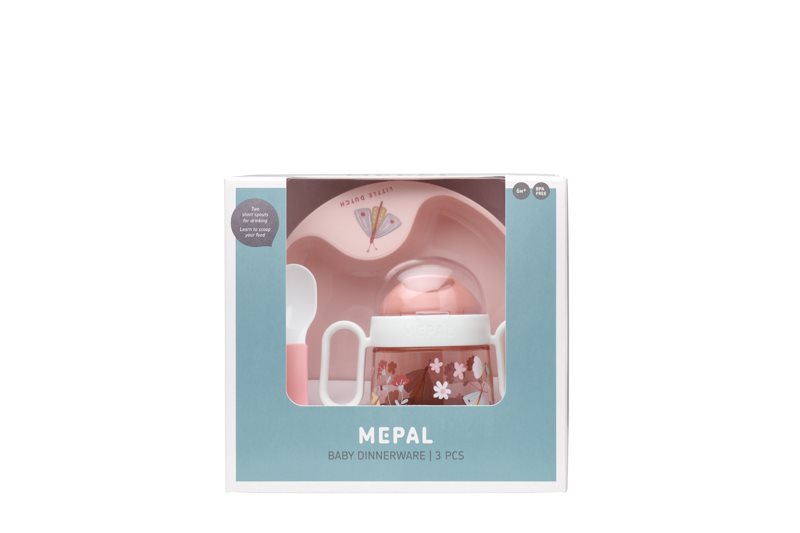 Mepal Mio Little Dutch Kindergeschirr Set 3 teilig Flowers & Butterflies