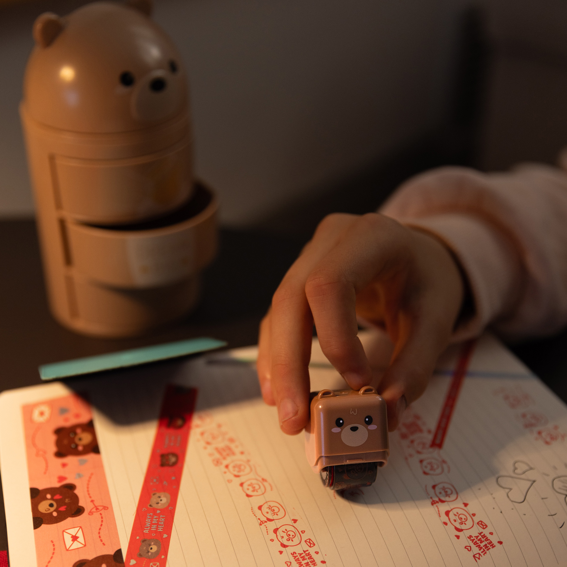 Legami Deko-Rollstempel Teddy Bear Bär