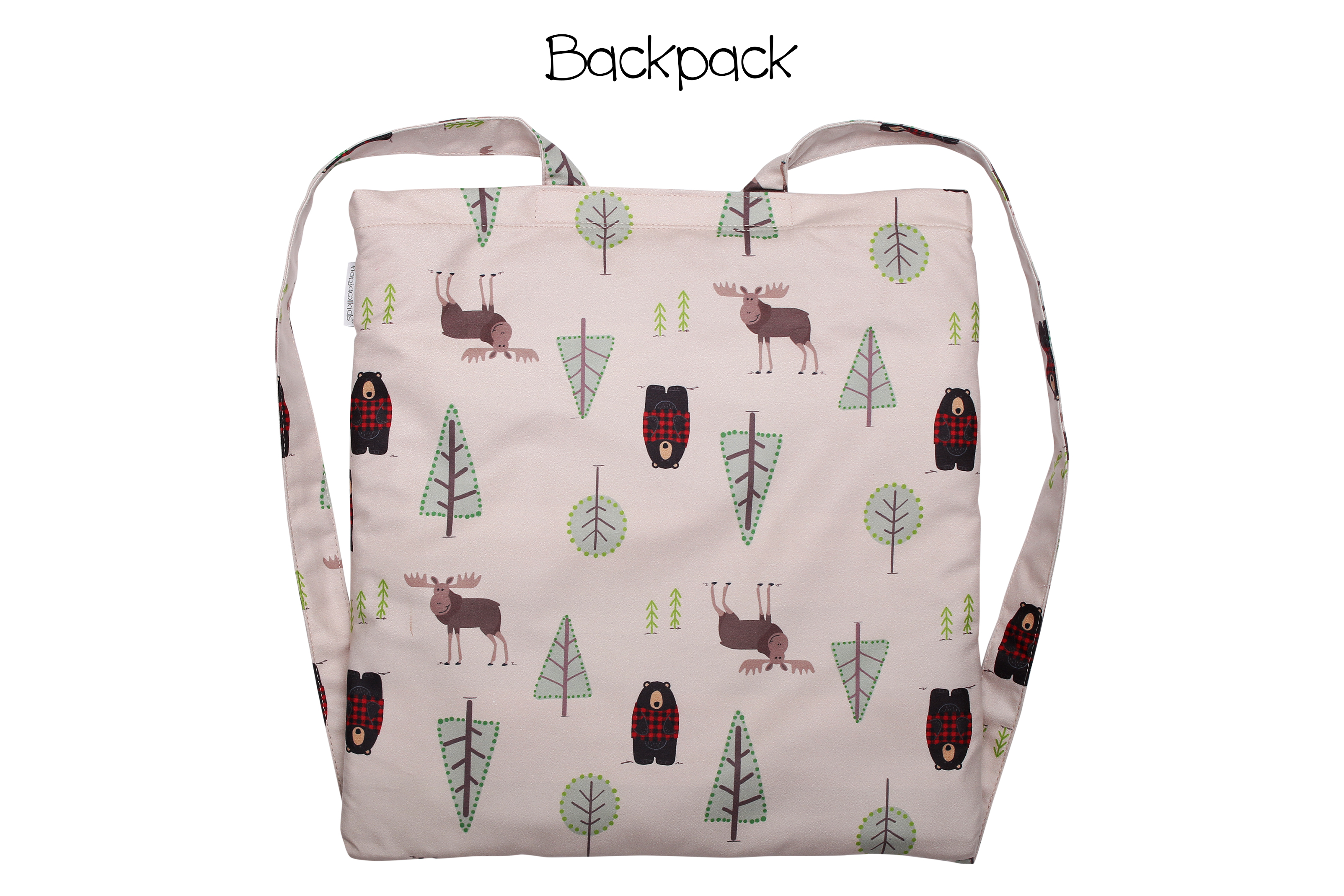 FlapJackKids 2 in 1 Strandtuch und Rucksack wendbar Elch & Bär FlapJackKids 2 in 1 Strandtuch und Rucksack wendbar Elch & Bär