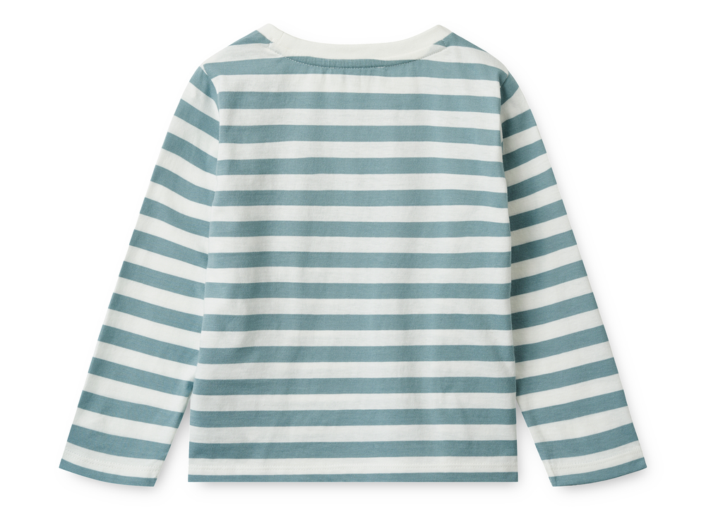 Liewood Longsleeve Langarm-Shirt Sea blue white