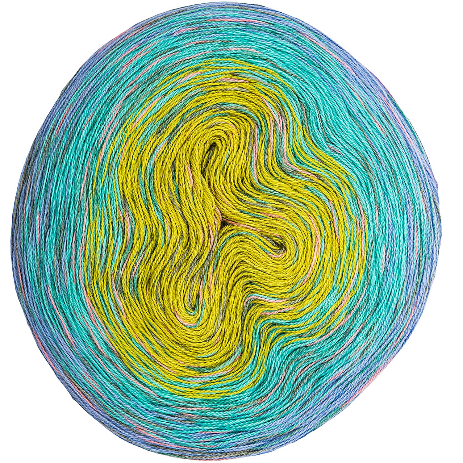 Rico Design Creative Cotton Dégradé Print 200g Farbe 003 Blau-Grün