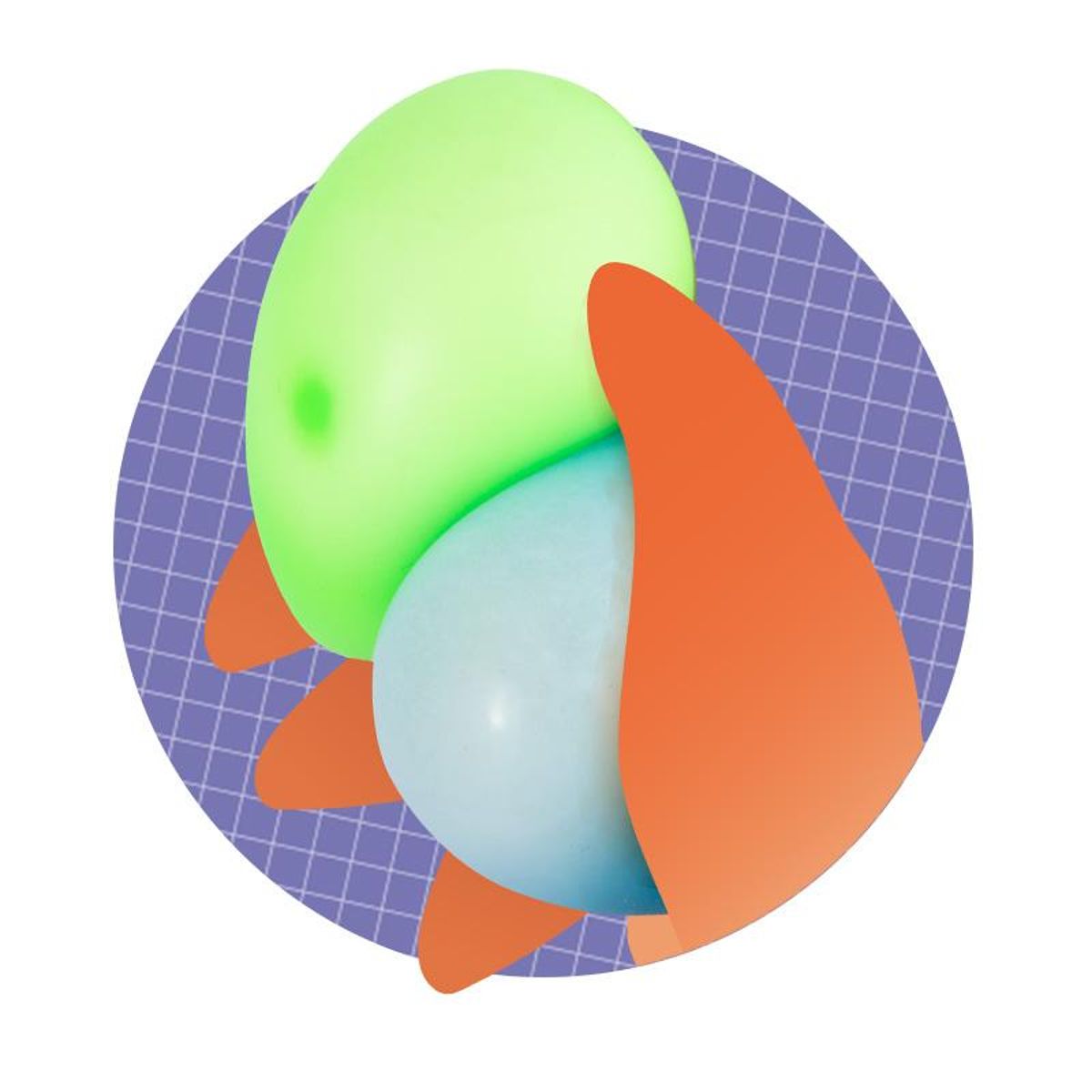 Trendhaus Class-6 Antistress- & Relaxbälle 2er-Set, sortiert