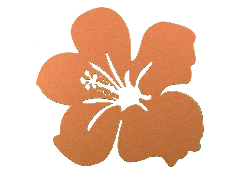 Elfenstall Namenskärtchen 10 Stück Blume Orange