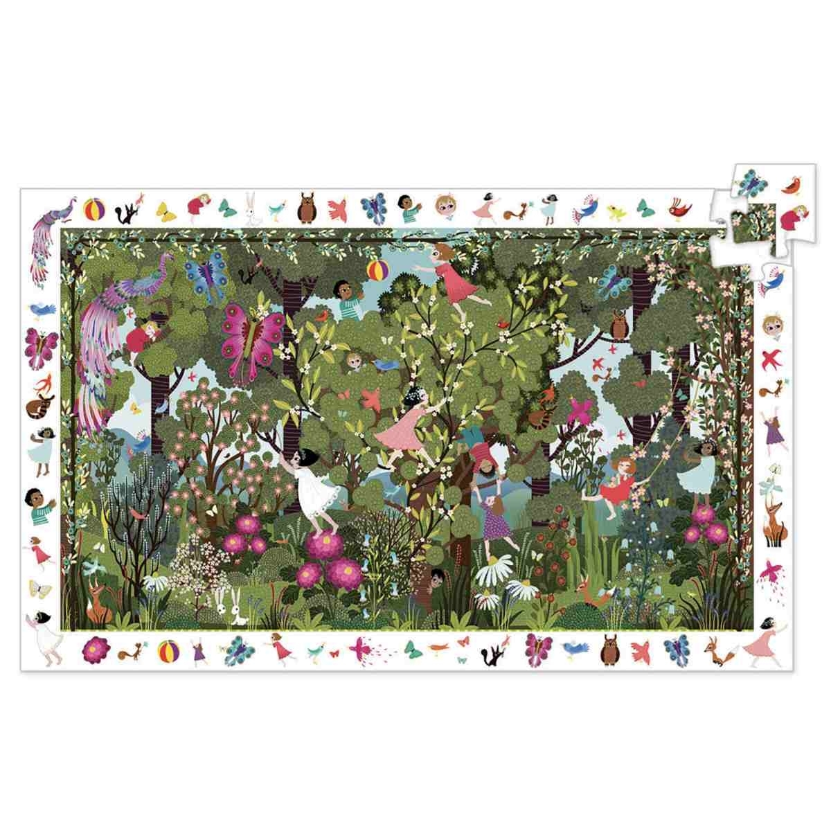 Djeco Wimmelpuzzle Suchpuzzle Garten ink. Poster 100 teilig
