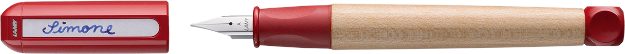 Lamy ABC Schreiblernstift Schreiblernfüller Holz ABC Feder A Rot