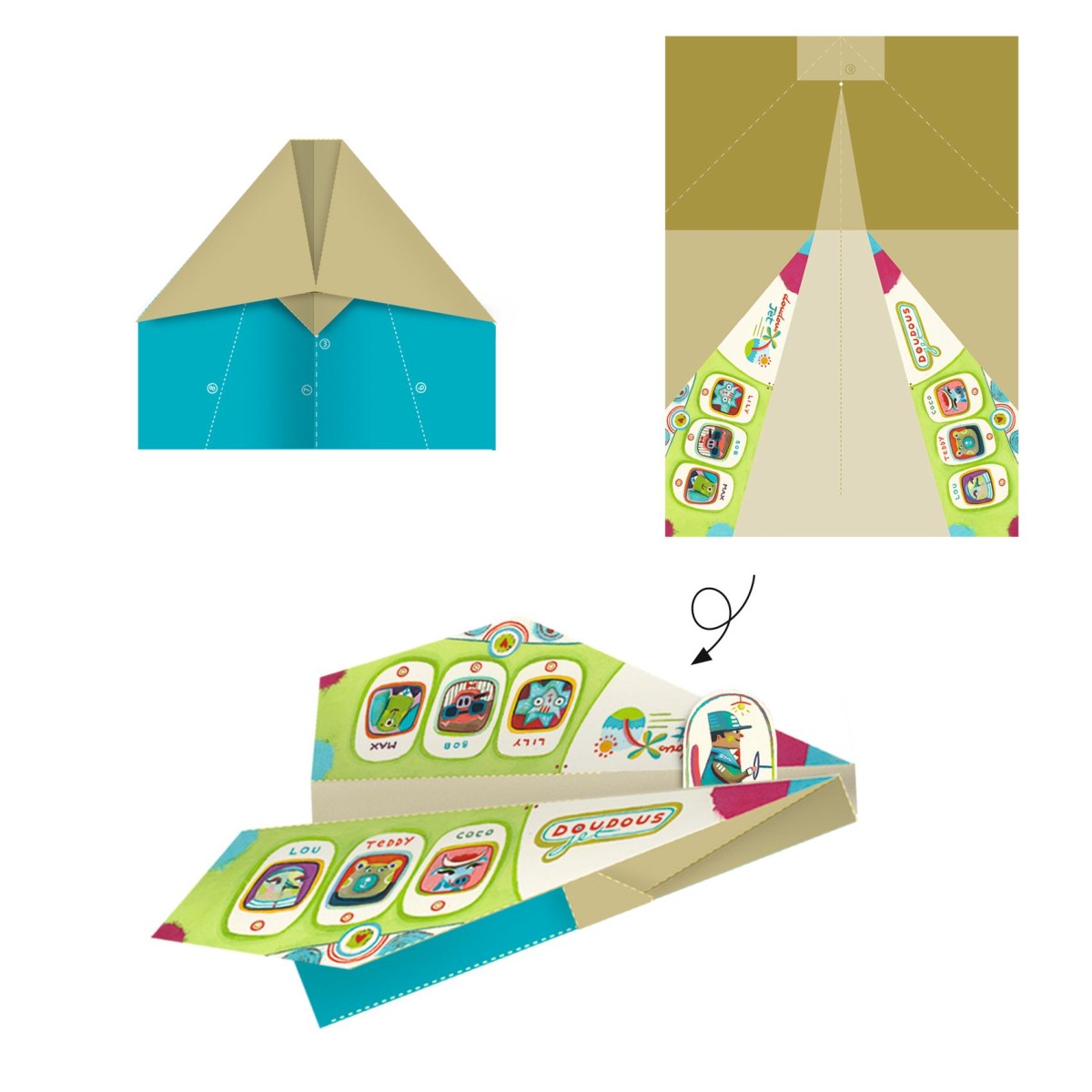 Djeco Bastelset Origami Flugzeuge Djeco Bastelset Origami Flugzeuge