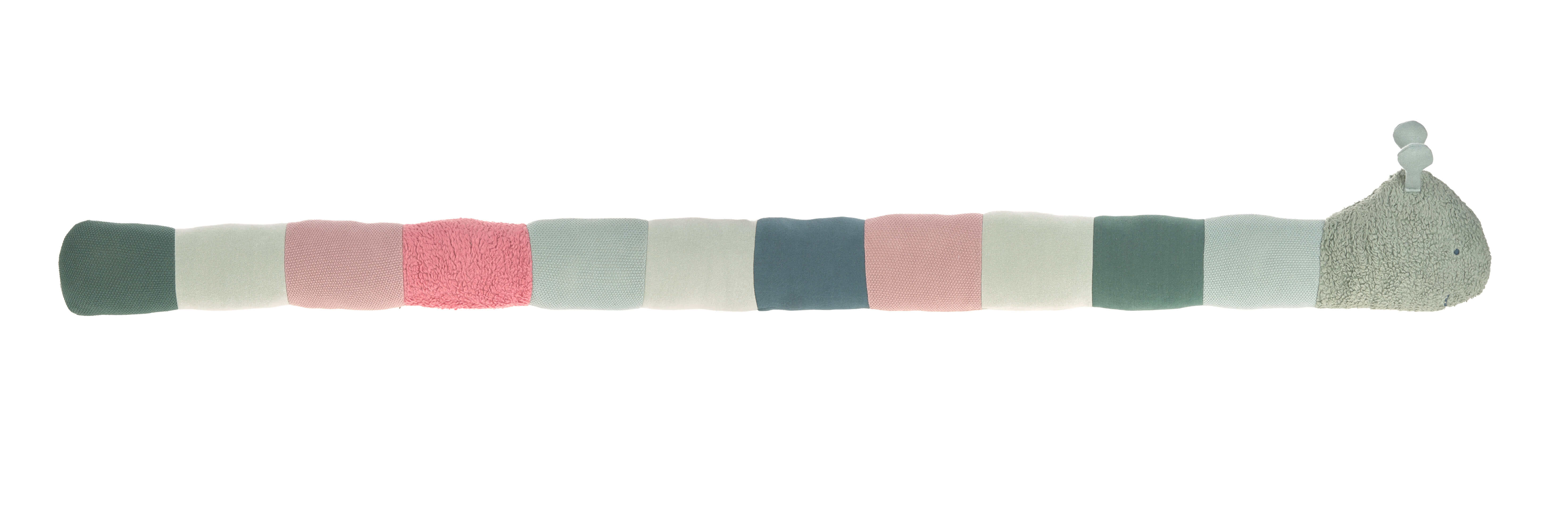 Lässig Strick Kuscheltier mit Rassel Knitted Toy Raupe
