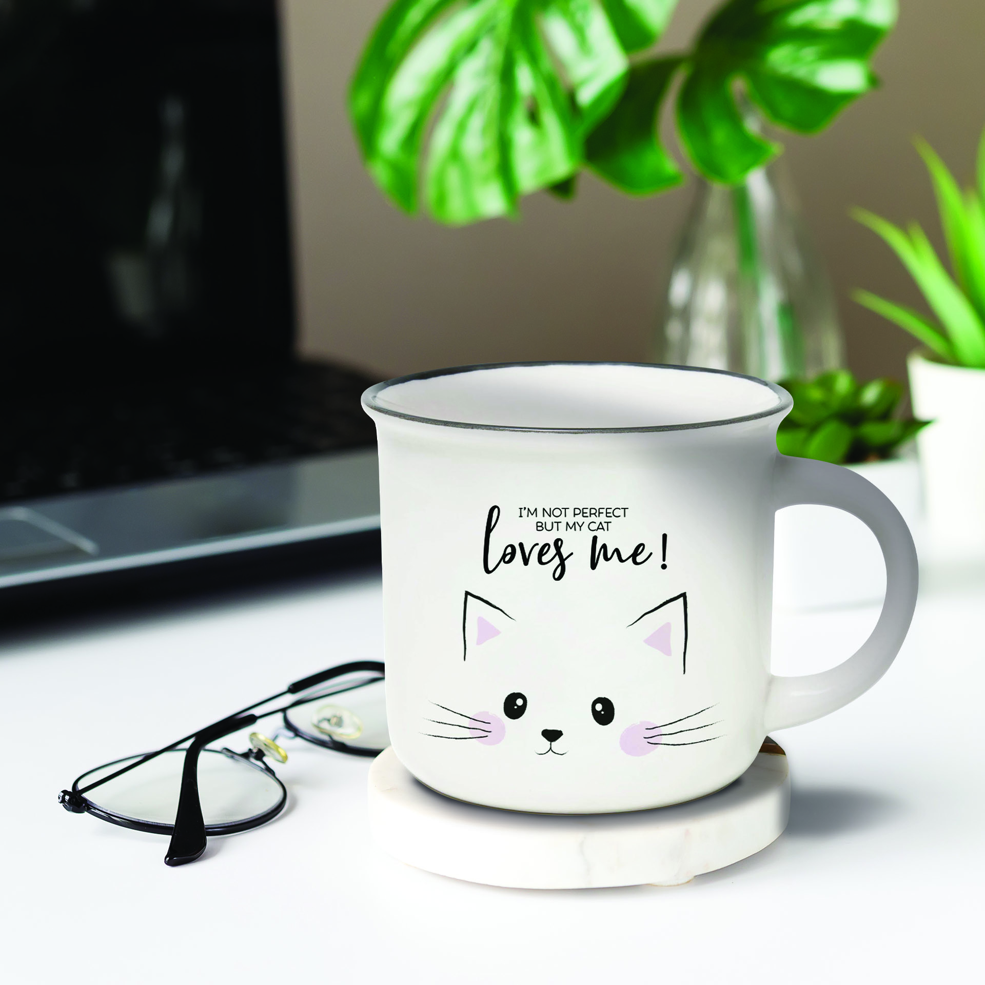 Legami Porzellantasse Trinkbecher Cu-Puccino Kitty Katze