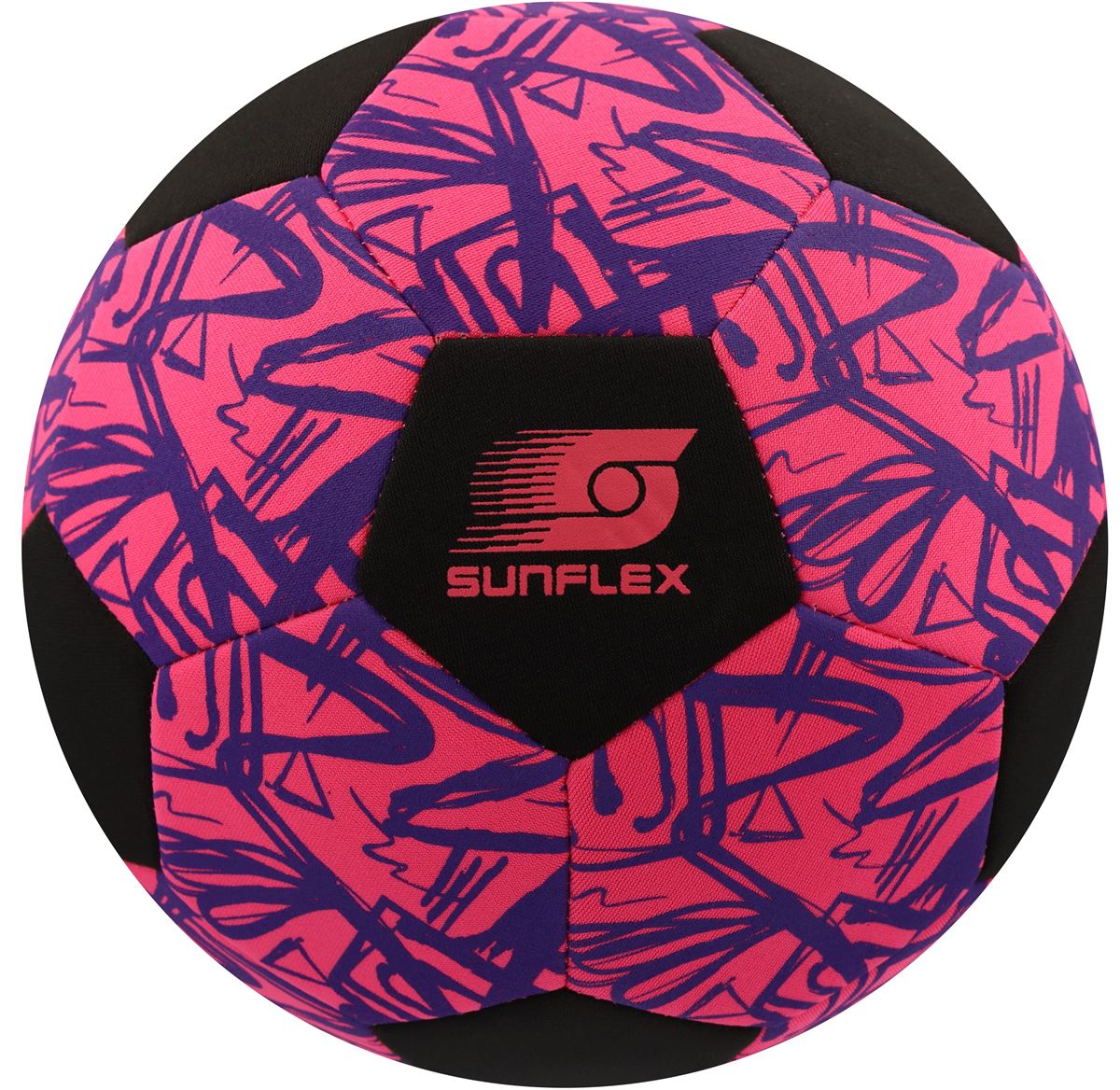 Sunflex Neopren Soccer Ball Fußball Größe 5 Funky Strokes