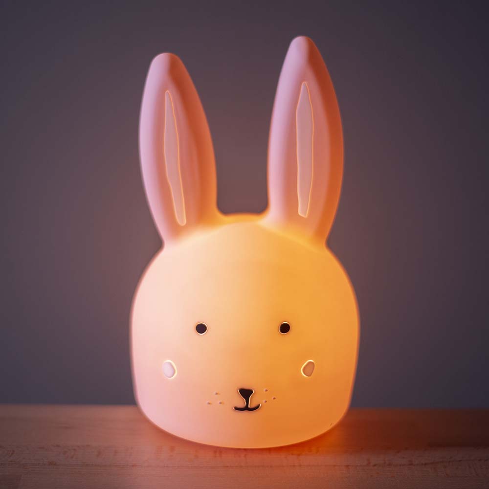 Trixie Baby Nachtlicht aus Silikon Mrs Rabbit Hase rosa