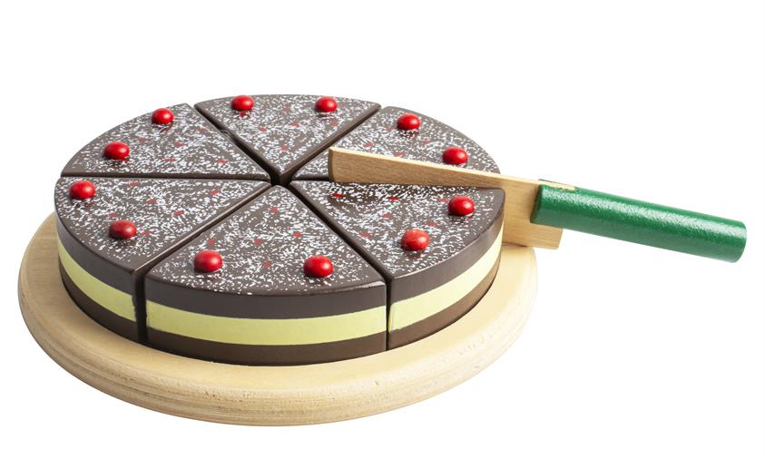 Magni Holzkuchen mit Messer