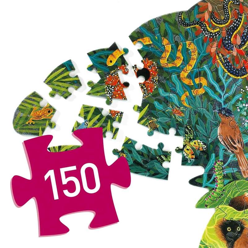 Djeco Puzzle Chameleon Puzz'Art 150 Teile Djeco Puzzle Chameleon Puzz'Art 150 Teile