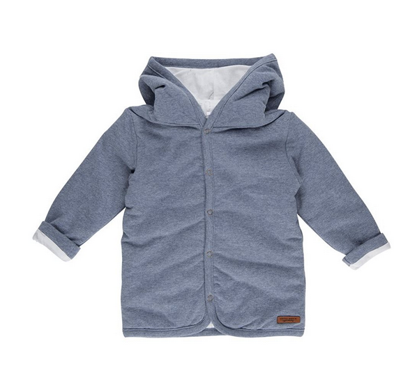 Little Dutch Babyjacke Melange Ocean blau Größe 62