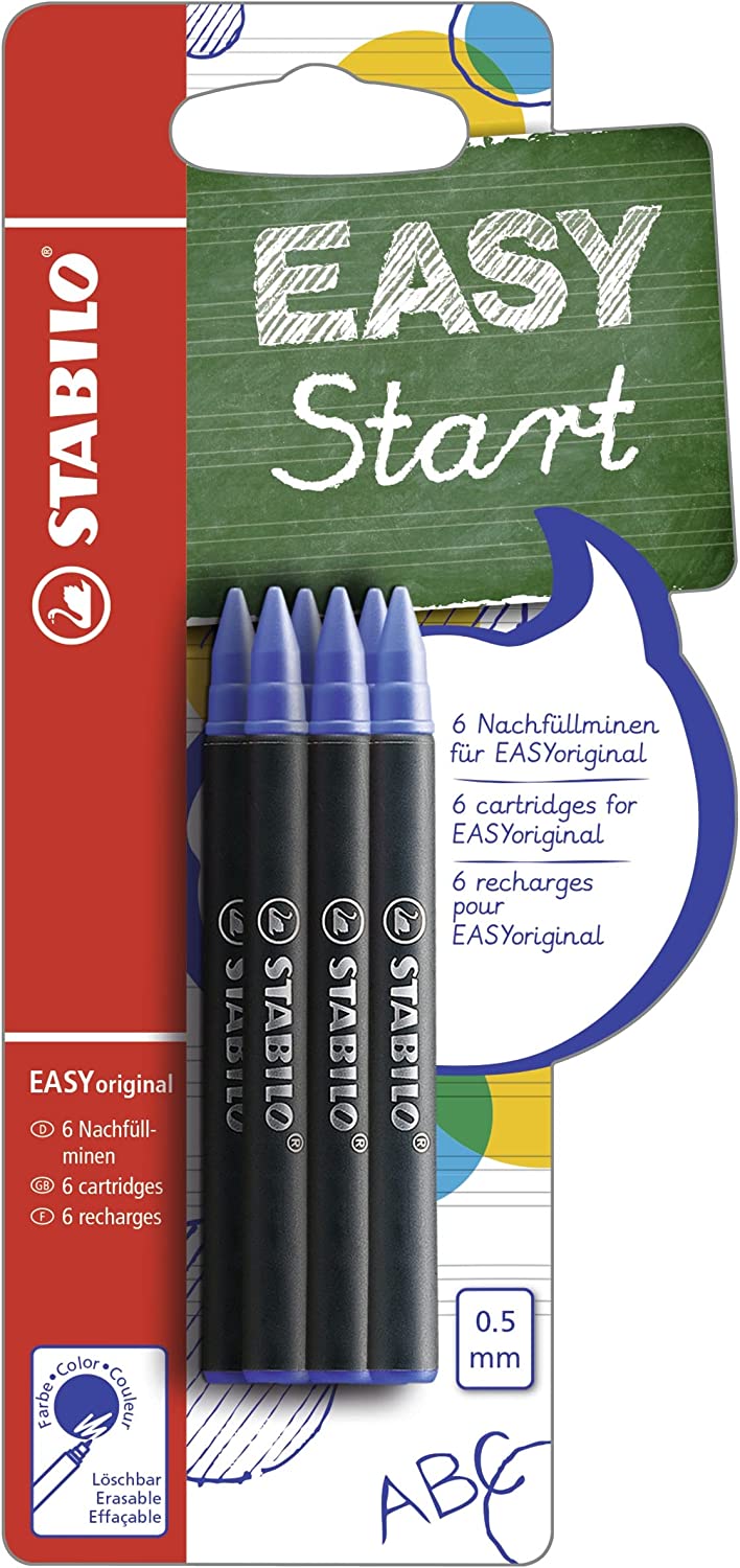 Stabilo Easy Patrone Ersatzpatrone für Easyoriginal blau 6er Set Stabilo Easy Patrone Ersatzpatrone für Easyoriginal blau 6er Set