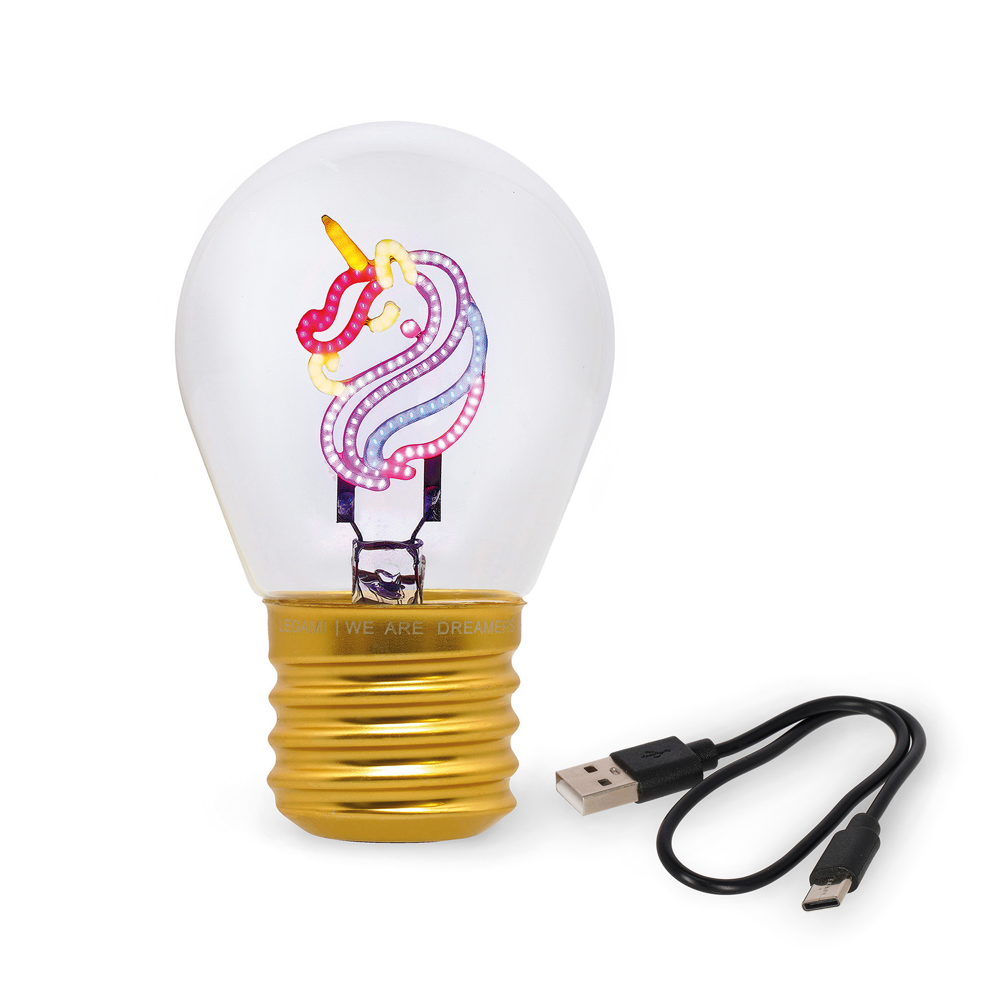Legami Tischlampe in Glühbirnendesign Bulb Fiction Unicorn Einhorn Legami Tischlampe in Glühbirnendesign Bulb Fiction Unicorn Einhorn