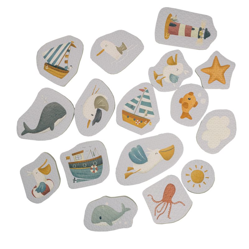 Little Dutch Badeschaumfiguren Badespielzeug Sailors Bay Hafenmotive