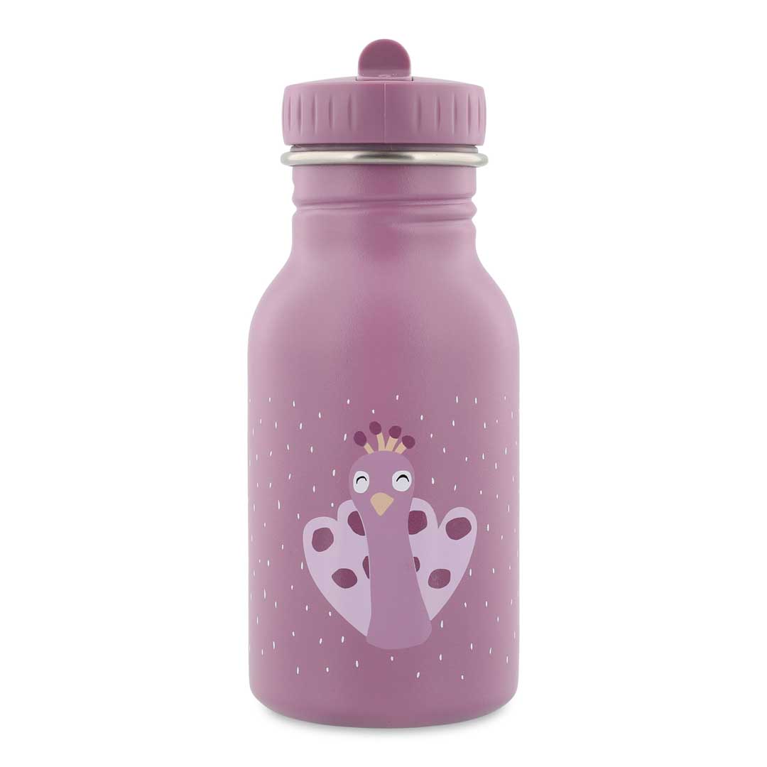 Trixie Trinkflasche aus Edelstahl Mrs Peacock Pfau violett 350 ml