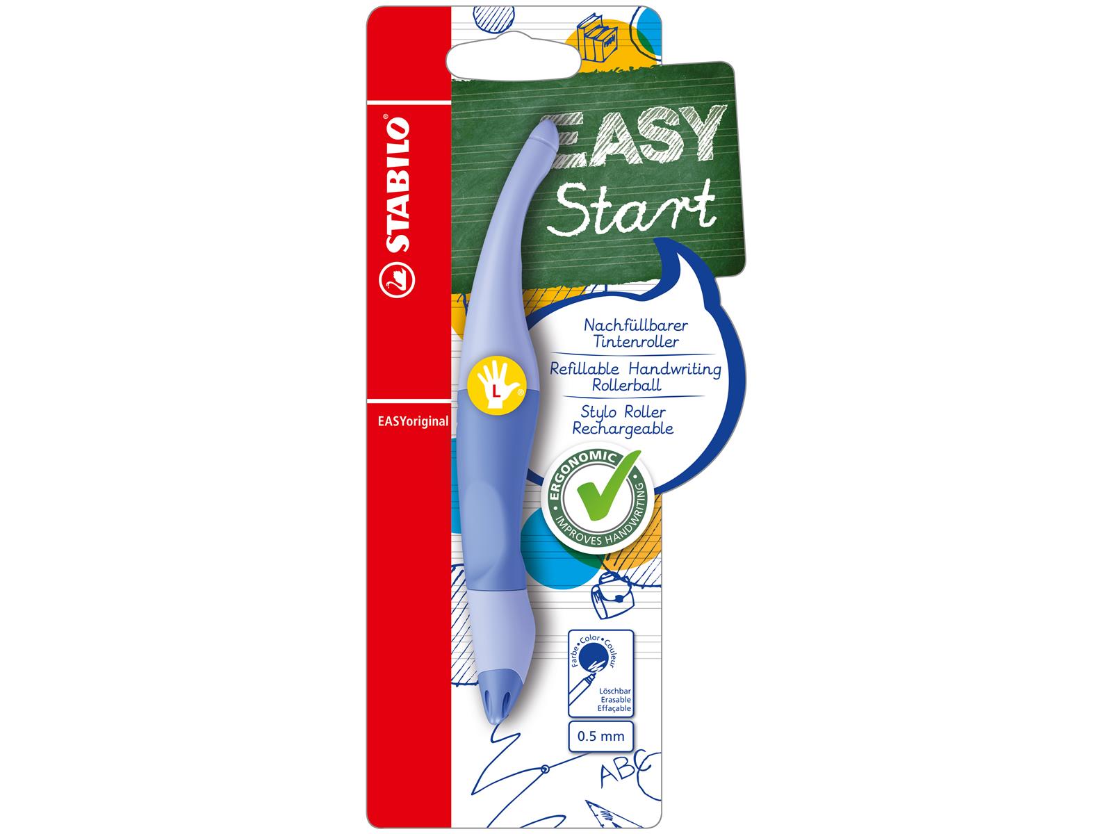 Stabilo Easy Original Tintenroller Linkshänder Pastell wolkenblau
