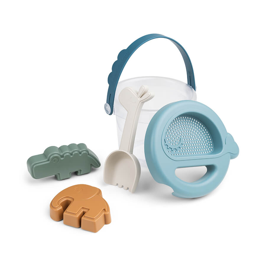 Done by Deer Sandspielzeug-Set 5 teilig blau