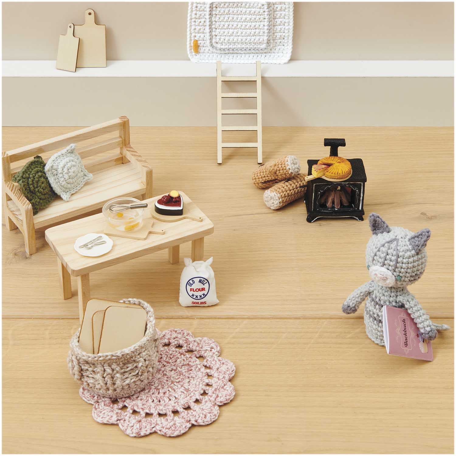 Rico Design Miniatur Kuchen Herz 2 teilig Rico Design Miniatur Kuchen Herz 2 teilig