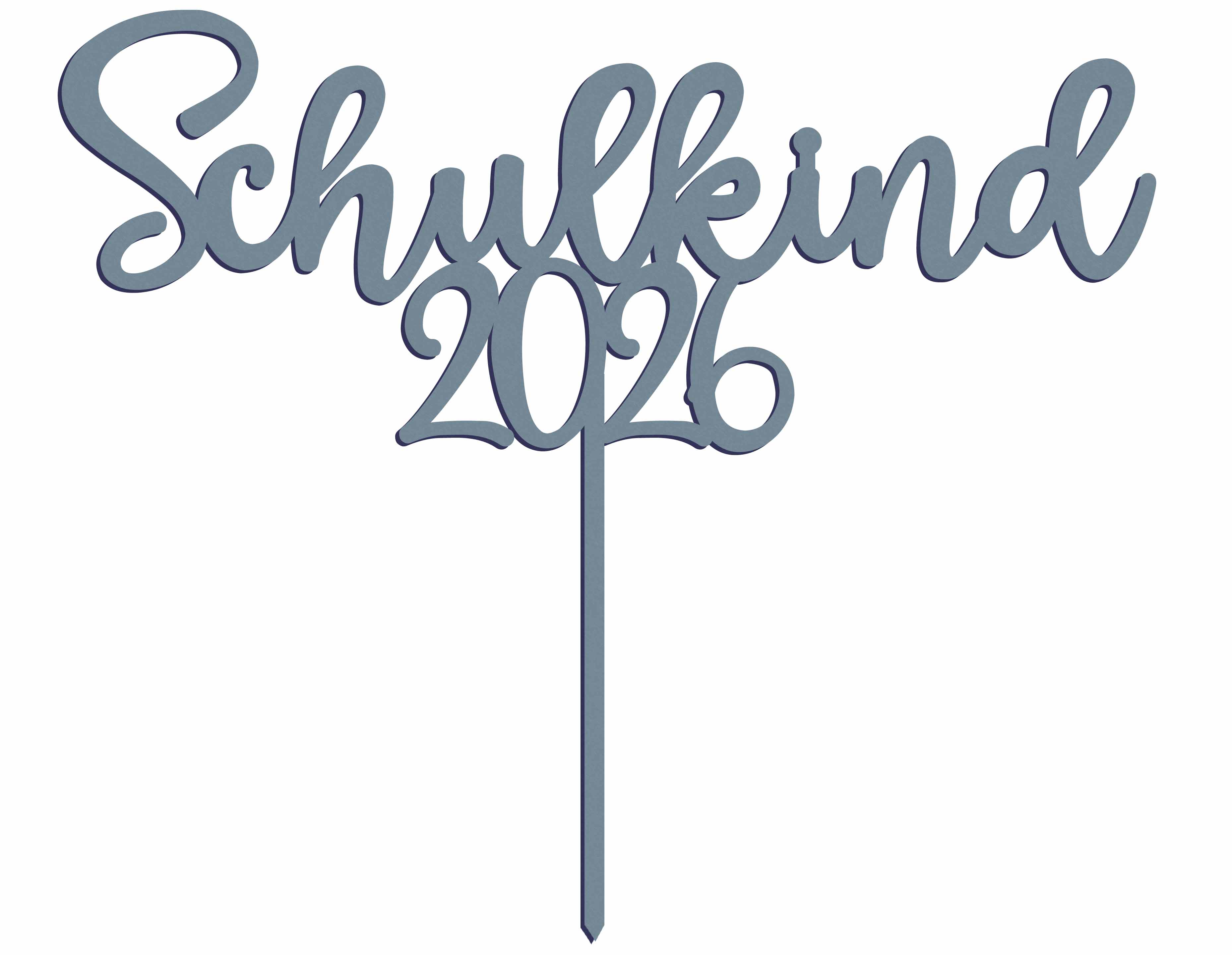 Kuchentopper für den Schulanfang aus Acryl Schulkind 2026