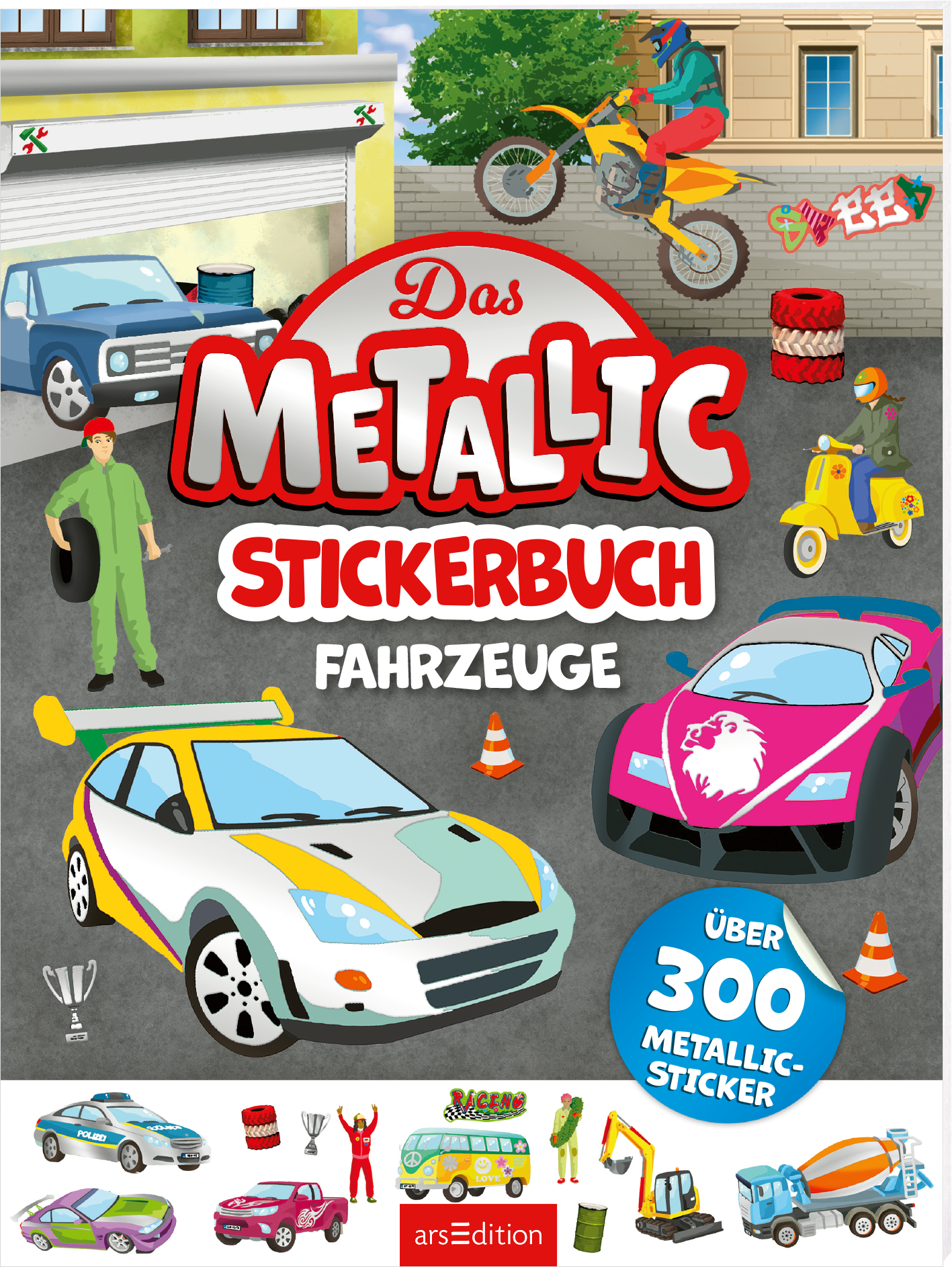 Erstes Stickern Metallic Fahrzeuge mit über 300 Metallic Sticker