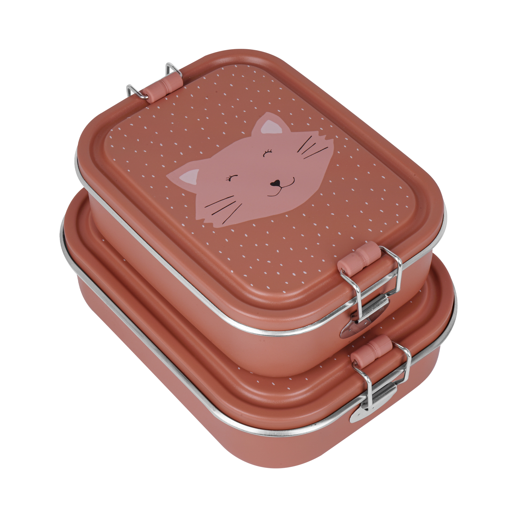 Trixie Brotdose Lunchbox aus Edelstahl Mrs Cat Katze Rosa Small Trixie Brotdose Lunchbox aus Edelstahl Mrs Cat Katze Rosa Small