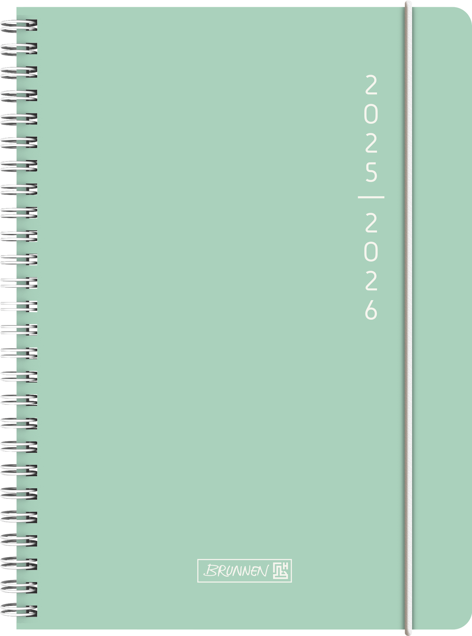 Brunnen Schülerkalender 2025 / 2026 Plain Mint A5 Kunststoff