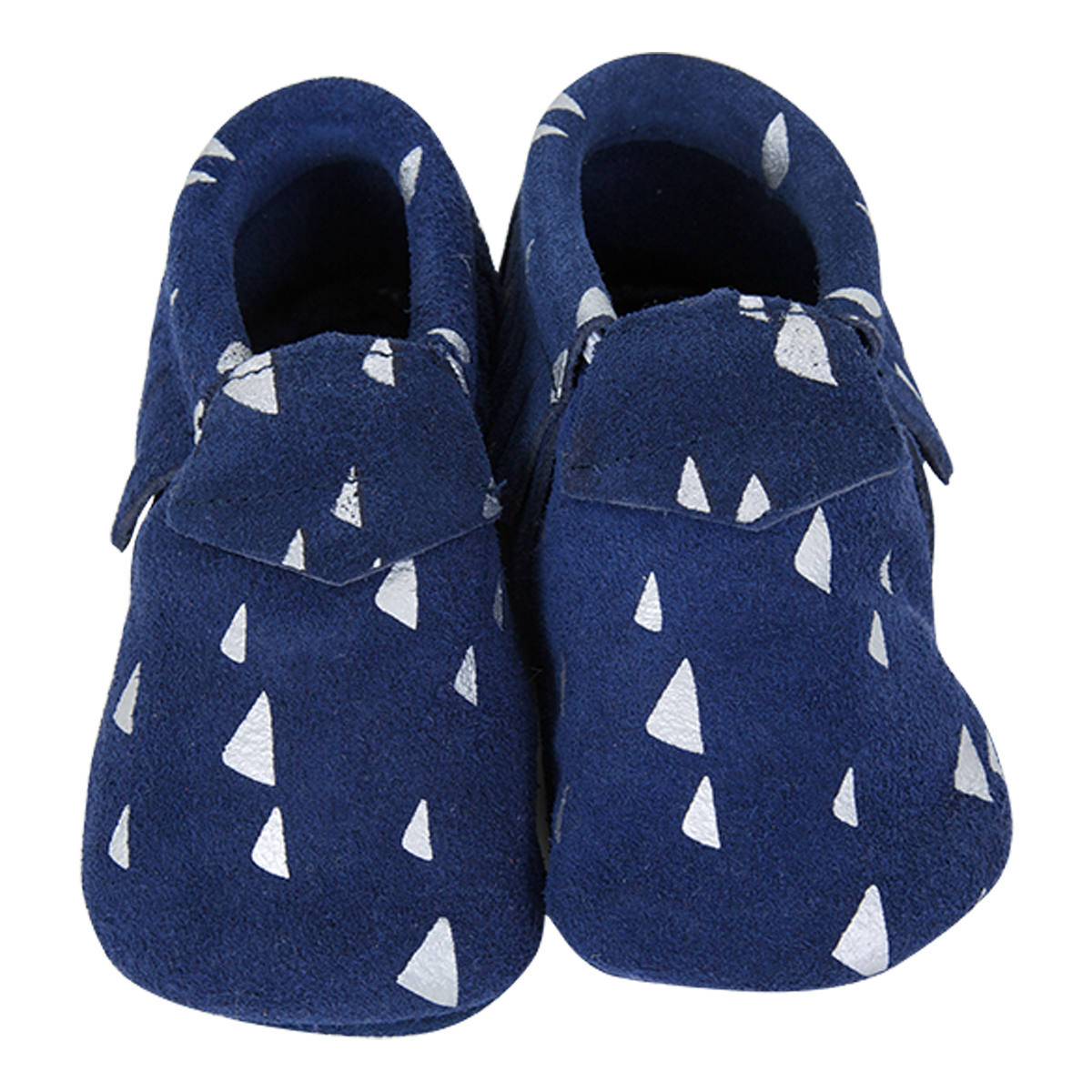 Lait et Miel Leder Baby-Krabbelschuhe Mocassins Design Blau 18-24 Monate